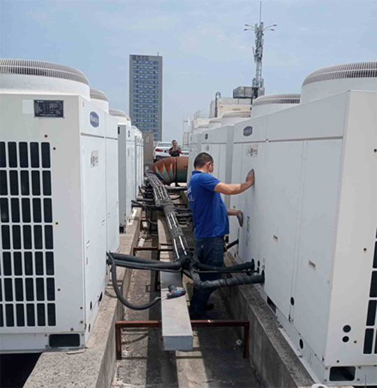 乳源中央空调制热和不制冷系统维修方法